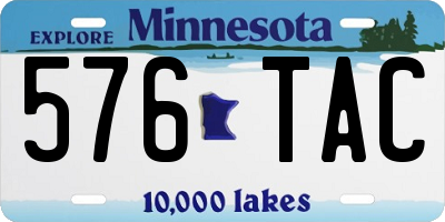 MN license plate 576TAC