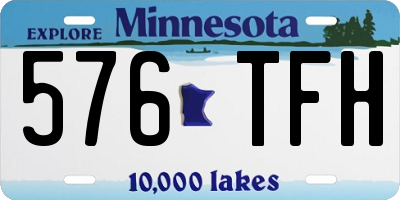 MN license plate 576TFH