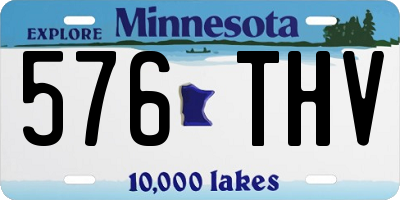 MN license plate 576THV