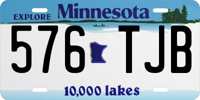 MN license plate 576TJB