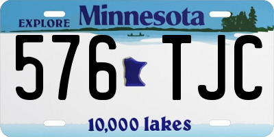 MN license plate 576TJC