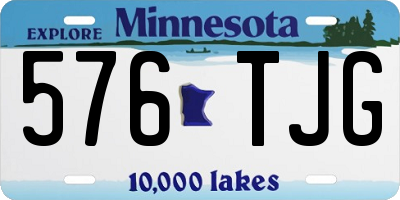 MN license plate 576TJG