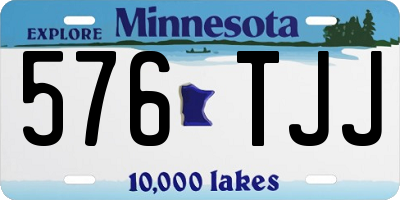 MN license plate 576TJJ