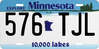 MN license plate 576TJL