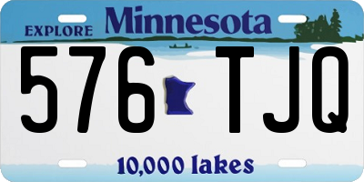 MN license plate 576TJQ