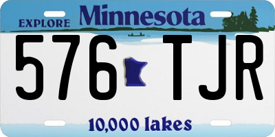 MN license plate 576TJR