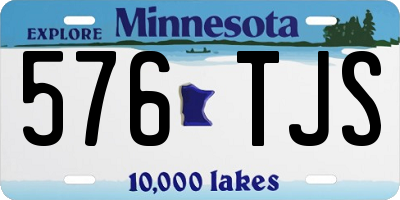 MN license plate 576TJS