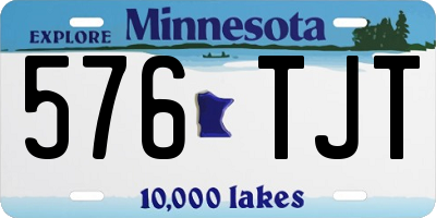 MN license plate 576TJT