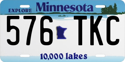 MN license plate 576TKC