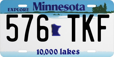 MN license plate 576TKF