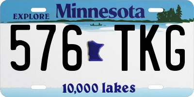 MN license plate 576TKG