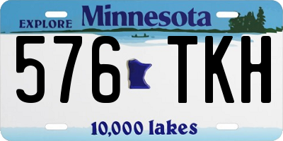 MN license plate 576TKH