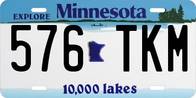 MN license plate 576TKM