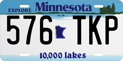 MN license plate 576TKP