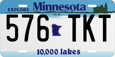 MN license plate 576TKT