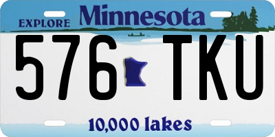 MN license plate 576TKU