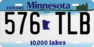 MN license plate 576TLB