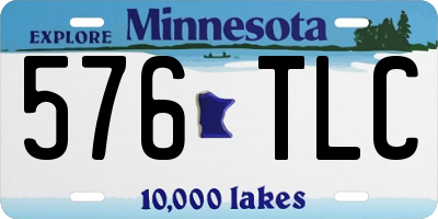 MN license plate 576TLC