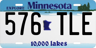 MN license plate 576TLE