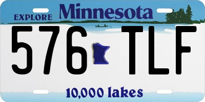 MN license plate 576TLF