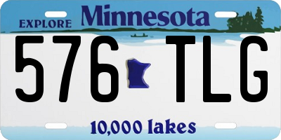 MN license plate 576TLG