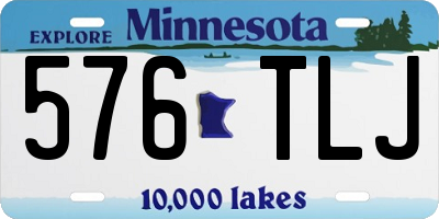MN license plate 576TLJ