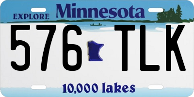 MN license plate 576TLK