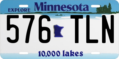 MN license plate 576TLN