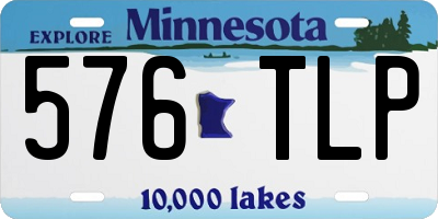 MN license plate 576TLP