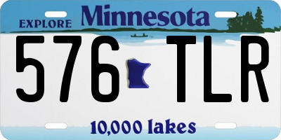 MN license plate 576TLR