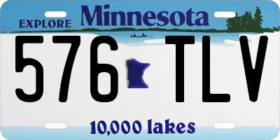 MN license plate 576TLV