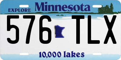 MN license plate 576TLX