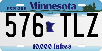 MN license plate 576TLZ