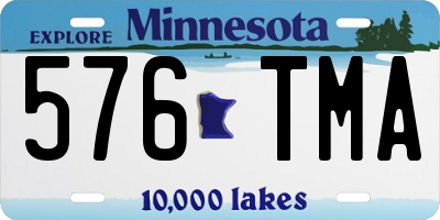 MN license plate 576TMA