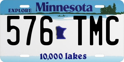 MN license plate 576TMC