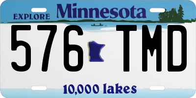 MN license plate 576TMD