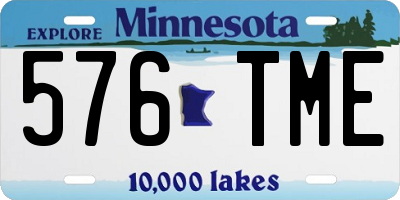 MN license plate 576TME