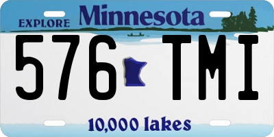 MN license plate 576TMI