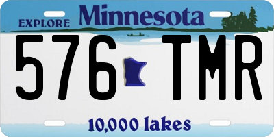 MN license plate 576TMR