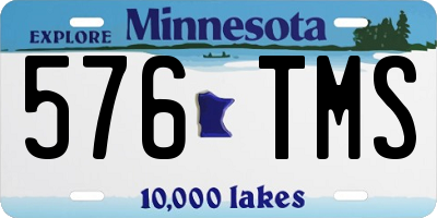 MN license plate 576TMS