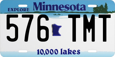 MN license plate 576TMT