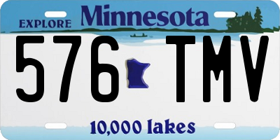 MN license plate 576TMV