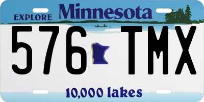 MN license plate 576TMX