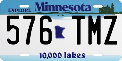 MN license plate 576TMZ