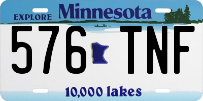 MN license plate 576TNF