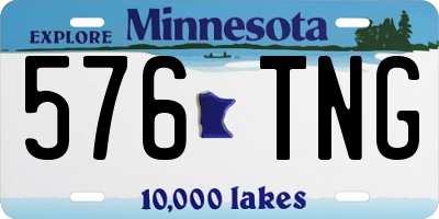 MN license plate 576TNG
