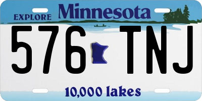 MN license plate 576TNJ