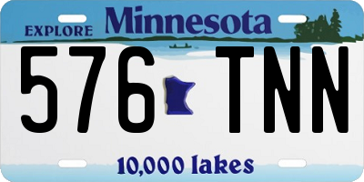 MN license plate 576TNN