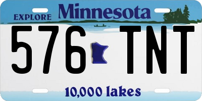 MN license plate 576TNT