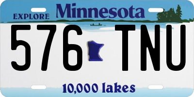 MN license plate 576TNU